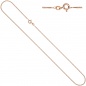 Preview: Panzerkette 925 Sterling Silber rotgold vergoldet 1,3 mm 50 cm Kette Halskette