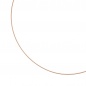 Preview: Halsreif 925 Sterling Silber rotgold vergoldet 1,1 mm 45 cm Kette Halskette