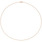 Preview: Halsreif 925 Sterling Silber rotgold vergoldet 1,1 mm 45 cm Kette Halskette