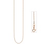 Preview: Venezianerkette 925 Silber rotgold vergoldet 0,8 mm 50 cm Kette Halskette