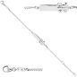 Preview: Schildband Lokomotive Dampflok 925 Sterling Silber 14 cm Gravur ID Armband
