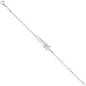 Preview: Schildband Lokomotive Dampflok 925 Sterling Silber 14 cm Gravur ID Armband