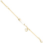 Preview: Schildband mit Herz 333 Gold Gelbgold Gravur ID Armband 14 cm