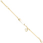 Preview: Schildband mit Herz 333 Gold Gelbgold Gravur ID Armband 14 cm