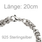 Preview: Armband 925 Sterling Silber 20 cm Silberarmband