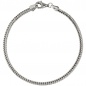 Preview: Fuchsschwanzarmband 925 Sterling Silber 19 cm Armband Silberarmband