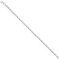 Preview: Ankerkette 925 Silber diamantiert 3,4 mm 45 cm Kette Halskette Silberkette