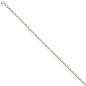 Preview: Ankerkette 925 Silber diamantiert 3,4 mm 50 cm Kette Halskette Silberkette