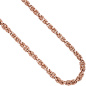 Preview: Collier Halskette 925 Sterling Silber rotgold vergoldet 50 cm Kette