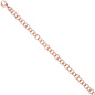 Preview: Rundankerarmband 925 Silber rotgold vergoldet 19 cm Armband Ankerarmband