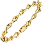 Preview: Panzerarmband 925 Silber gold vergoldet 19 cm Armband