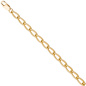 Preview: Panzerarmband 925 Silber gold vergoldet 19 cm Armband