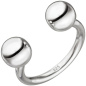Preview: Damen Ring Kugel Kugeln 925 Sterling Silber Silberring Kugelring offen