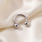 Preview: Damen Ring Kugel Kugeln 925 Sterling Silber Silberring Kugelring offen