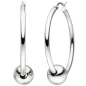 Preview: Creolen mit Kugeln 925 Sterling Silber Ohrringe Silbercreolen Silberohrringe
