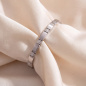 Preview: Armband aus Edelstahl teil matt 21 cm mit Klappverschluss