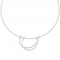Preview: Anhänger 585 Gold Rotgold bicolor 52 Diamanten Brillanten Diamantanhänger