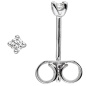 Preview: Ohrstecker 585 Gold Weißgold 2 Diamanten Brillanten Ohrringe Diamantohrstecker