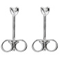 Preview: Ohrstecker 585 Gold Weißgold 2 Diamanten Brillanten Ohrringe Diamantohrstecker