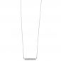 Mobile Preview: Collier Halskette 925 Sterling Silber mit 35 Zirkonia 45 cm Kette Silberkette
