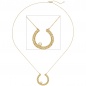 Mobile Preview: Collier Halskette 750 Gold Gelbgold 1 Diamant Brillant 45 cm Kette Goldkette