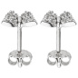 Preview: Kinder Ohrstecker Schmetterling 925 Silber mit 28 Zirkonia Kinderohrringe