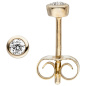 Preview: Ohrstecker 585 Gold Gelbgold 2 Diamanten Brillanten Ohrringe Diamantohrstecker