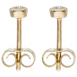 Preview: Ohrstecker 585 Gold Gelbgold 2 Diamanten Brillanten Ohrringe Diamantohrstecker