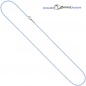 Preview: Rundankerkette Edelstahl blau lackiert 42 cm Kette Halskette Karabiner