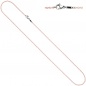 Mobile Preview: Rundankerkette Edelstahl rosa lackiert 42 cm Kette Halskette Karabiner