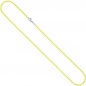 Preview: Rundankerkette Edelstahl gelb lackiert 42 cm Kette Halskette Karabiner
