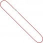 Mobile Preview: Rundankerkette Edelstahl rot lackiert 45 cm Kette Halskette Karabiner