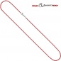 Mobile Preview: Rundankerkette Edelstahl rot lackiert 50 cm Kette Halskette Karabiner
