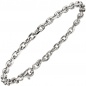Preview: Ankerarmband 925 Sterling Silber diamantiert 21 cm Armband Silberarmband