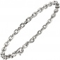 Preview: Ankerarmband 925 Sterling Silber diamantiert 21 cm Armband Silberarmband