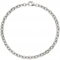 Preview: Ankerarmband 925 Sterling Silber diamantiert 21 cm Armband Silberarmband