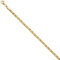 Preview: Königsarmband 925 Sterling Silber gold vergoldet diamantiert 19 cm Armband