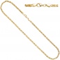 Preview: Königskette 925 Sterling Silber gold vergoldet 3,2 mm 60 cm Kette Halskette