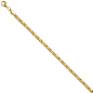 Preview: Königsarmband 925 Sterling Silber gold vergoldet diamantiert 21 cm Armband
