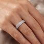 Preview: Damen Ring 925 Sterling Silber 69 Zirkonia Silberring