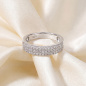 Preview: Damen Ring 925 Sterling Silber 69 Zirkonia Silberring