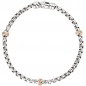 Preview: Armband 585 Gold Weißgold Rotgold bicolor 39 Diamanten Brillanten 19 cm