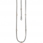 Mobile Preview: Collier Halskette 585 Gold Weißgold Rotgold bicolor 65 Diamanten 45 cm