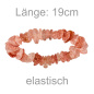 Preview: Armband Erdbeerquarz rosa 19 cm Quarzarmband Edelsteinarmband elastisch