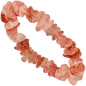 Preview: Armband Erdbeerquarz rosa 19 cm Quarzarmband Edelsteinarmband elastisch