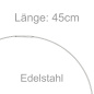 Preview: Halsreif Edelstahl 1,0 mm 45 cm Halskette Kette