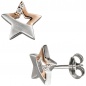 Preview: Kinder Schmuck-Set Stern 925 Silber rosegold vergoldet Zirkonia mit Kette 42 cm