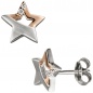 Preview: Kinder Schmuck-Set Stern 925 Silber rosegold vergoldet Zirkonia mit Kette 42 cm