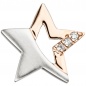 Preview: Kinder Schmuck-Set Stern 925 Silber rosegold vergoldet Zirkonia mit Kette 42 cm