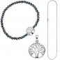 Preview: Schmuck-Set Baum Lebensbaum Weltenbaum 925 Silber Armband Anhänger Kette 38 cm